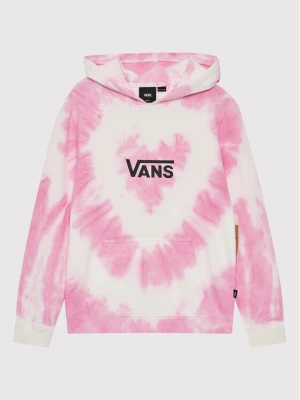 Vans Bluza Tie Dye Heart VN0A7RRR Różowy Regular Fit