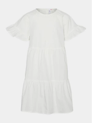 Vero Moda Girl Sukienka 10287423 Biały Regular Fit