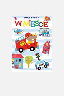 "W mieście. Moje barwy" minikolorowanka z naklejkami KREDKA