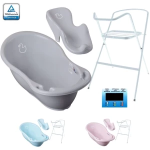 WANIENKA ”4w1 ZESTAW” DLA DZIECKA TEGA BABY WANNA TERMOMETR LEŻACZEK STOJAK