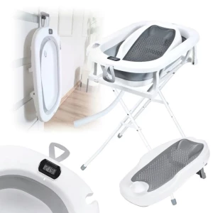 Wanienka składana MILO ze stojakiem termometrem wanna dla dziecka Fotelik