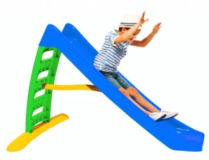 ﻿WIELKA ZJEŻDŻALNIA dla DZIECI XXL 170 cm WYSOKA NATRYSK WODNY ŚLIZGAWKA BLU