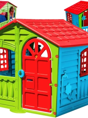 WIELKI DOMEK OGRODOWY DLA DZIECI OTWIERANE OKIENNICE XL PLAC ZABAW PalPlay