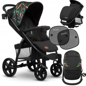 ﻿WÓZEK SPACEROWY DO 22KG ZESTAW AKCESORIÓW +osłonki gratis LIONELO ANNET