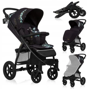 ﻿WÓZEK SPACEROWY SPACERÓWKA 22KG DUŻE AMORTYZOWANE KOŁA LIONELO ANNET TOUR