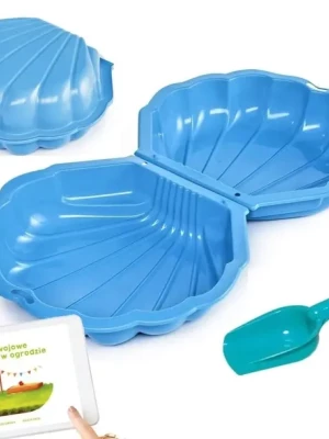XXL DUŻA PIASKOWNICA BASEN 2W1 MUSZELKA + zabawka