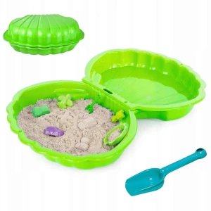 XXL MEGA DUŻA PIASKOWNICA PLASTIKOWA BASEN 2W1 MUSZELKA PREMIUM + zabawka XXL MEGA DUŻA PIASKOWNICA PLASTIKOWA BASEN 2W1 MUSZELKA PREMIUM + zabawka