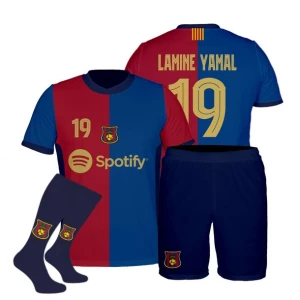 ﻿YAMAL BARCELONA strój sportowy komplet + getry rozmiar 134