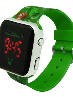 Zegarek Cyfrowy na rękę LED Minecraft Zielony