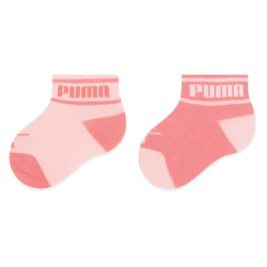 Zestaw 2 par wysokich skarpet dziecięcych Puma Baby Wording Sock 2P 935479 Różowy