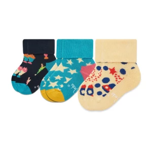 Zestaw 4 par wysokich skarpet dziecięcych Happy Socks XKFNT08-6500 Kolorowy