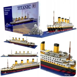 ﻿Zestaw Klocków Titanic Duży 56cm 1860el Klocki