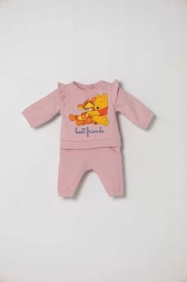 zippy dres bawełniany niemowlęcy x Disney kolor różowy Zippy