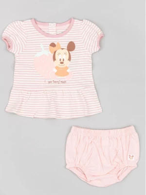 Zippy Komplet t-shirt i spodenki Myszka Minnie ZNGAP0602 23008 Różowy Regular Fit