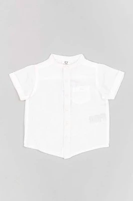 zippy koszula niemowlęca kolor biały Zippy