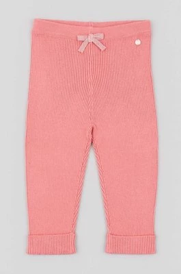 zippy legginsy niemowlęce kolor różowy gładkie Zippy
