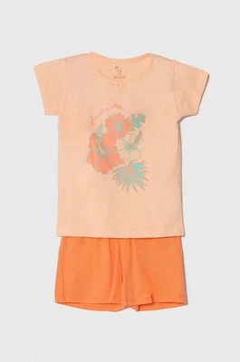zippy piżama bawełniana dziecięca 2-pack kolor pomarańczowy z nadrukiem Zippy