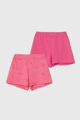 zippy szorty niemowlęce 2-pack kolor różowy wzorzyste Zippy