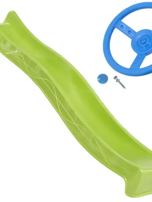 Zjeżdżalnia Wodna Ślizg 3m Limonka na Plac Zabaw Ogród + Kierownica Gratis